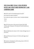 SDS EXAM NBRC EXAM 3 2026 REVISION&NewLine;NOTES AND STRUCTURED RESPIRATORY CARE&NewLine;OVERVIEW GUIDE&NewLine;