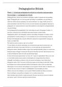 Samenvatting Pedagogische Ethiek