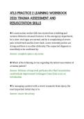 ATLS PRACTICE 2 LEARNING WORKBOOK&NewLine;2026 TRAUMA ASSESSMENT AND&NewLine;RESUSCITATION SKILLS&NewLine;