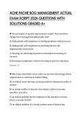 ACHE FACHE BOG MANAGEMENT ACTUAL&NewLine;EXAM SCRIPT 2026 QUESTIONS WITH&NewLine;SOLUTIONS GRADED A&plus;