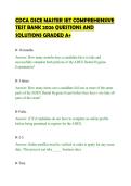 CDCA OSCE MASTER SET COMPREHENSIVE&NewLine;TEST BANK 2026 QUESTIONS AND&NewLine;SOLUTIONS GRADED A&plus;