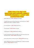 USMLE Step 2 CK High-Yield QUESTIONS AND VERIFIED CORRECT ANSWERS GRADED A&plus; -LATEST 2026-2027- 100- GUARANTEED PASS&period;docx&NewLine;&NewLine;