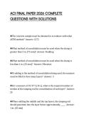 ACI FINAL PAPER 2026 COMPLETE&NewLine;QUESTIONS WITH SOLUTIONS