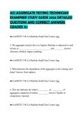ACI AGGREGATE TESTING TECHNICIAN&NewLine;EXAMPREP STUDY GUIDE 2026 DETAILED&NewLine;QUESTIONS AND CORRECT ANSWERS&NewLine;GRADED A&plus;
