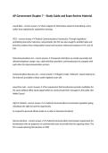 AP Government Chapter 7 &ndash; Study Guide and Exam Review Material