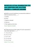 BACKFLOW ACTUAL EXAMINATION TEST&NewLine;2026 QUESTIONS AND SOLUTIONS&NewLine;GRADED A&plus; COMPLETE ANSWERS&NewLine;