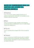 BACKFLOW COMPREHENSIVE EXAM 2026&NewLine;QUESTIONS AND ANSWERS FULL&NewLine;SOLUTION GRADED A&plus;&NewLine;