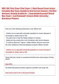 MED 300 Final Exam Final Exam &vert;&vert; Most Recent Exam Actual &NewLine;Complete Real Exam Questions And Correct Answers &lpar;Verified &NewLine;Answers&rpar; Already Graded A&plus; &vert; Guaranteed Success&excl;&excl; Brand &NewLine;New Exam &vert; Just Released&excl;&excl; Arizona State University&NewLine;Downtown Phoenix