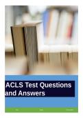 ACLS Test Questions and Answers&period;