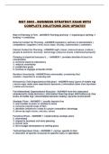 MGT 8803 - BUSINESS STRATEGY EXAM WITH COMPLETE SOLUTIONS 2026 UPDATE&excl;&excl;