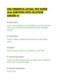 CNA CREDENTIA ACTUAL TEST PAPER&NewLine;2026 QUESTIONS WITH SOLUTIONS&NewLine;GRADED A&plus;