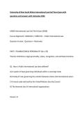 University of New South Wales International Law End-Term Exam with questions and answers 