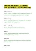 CNA CREDENTIA FINAL STUDY SHEET&NewLine;2026 QUESTIONS SOLUTIONS GRADED A&plus;