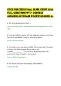 CPCE PRACTICE TEST PAPER 2026 TESTED&NewLine;QUESTIONS WITH FULL SOLUTION&NewLine;VERIFIED GRADED A&plus;