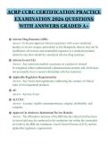 ACRP CCRC CERTIFICATION PRACTICE&NewLine;EXAMINATION 2026 QUESTIONS&NewLine;WITH ANSWERS GRADED A&plus;