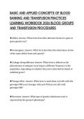 BASIC AND APPLIED CONCEPTS OF BLOOD&NewLine;BANKING AND TRANSFUSION PRACTICES&NewLine;LEARNING WORKBOOK 2026 BLOOD GROUPS&NewLine;AND TRANSFUSION PROCEDURES