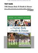 Test Bank - The Human Body in Health & Disease 8th Edition &lpar;Patton&comma; 2024&rpar;&comma; All Chapter 1-25&vert; Complete Best Exam Practice Guide&sol; Newest Edition