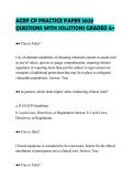 ACRP CP PRACTICE PAPER 2026&NewLine;QUESTIONS WITH SOLUTIONS GRADED A&plus;