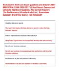 Workday Pro HCM Core Exam Questions and Answers TEST &NewLine;BANK FINAL EXAM 2026-2027 &vert;&vert; Most Recent Exam Actual &NewLine;Complete Real Exam Questions And Correct Answers &NewLine;&lpar;Verified Answers&rpar; Already Graded A&plus; &vert; Guaranteed &NewLine;Success&excl;&excl; Brand New Exam &vert; Just Released&excl;&excl;