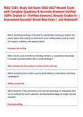 WGU C201 Study Set Exam 2026-2027 Newest Exam &NewLine;with Complete Questions & Accurate AnswersVerified &NewLine;100&percnt; Graded A&plus; &lpar;Verified Answers&rpar; Already Graded A&plus; &vert; &NewLine;Guaranteed Success&excl;&excl; Brand New Exam &vert; Just Released&excl;&excl; 