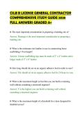 CSLB B LICENSE GENERAL CONTRACTOR&NewLine;COMPREHENSIVE STUDY GUIDE 2026&NewLine;FULL ANSWERS GRADED A&plus;