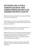BATES NURSING GUIDE TO PHYSICAL&NewLine;EXAMINATION AND HISTORY TAKING&NewLine;LEARNING WORKBOOK 2026 HEAD TO TOE&NewLine;ASSESSMENT AND HISTORY COLLECTION&NewLine;