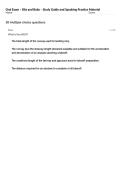 Oral Exam &ndash; Bits and Bobs &ndash; Study Guide and Speaking Practice Material