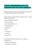 ACSM EP COMPREHENSIVE TEST 2026&NewLine;QUESTIONS WITH SOLUTIONS GRADED A&plus;