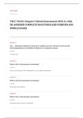 TNCC trauma assessment EXAM A&plus; GRADE ASSURED COMPLETE SOLUTIONS AND VERIFIED ANSWERS