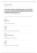 Huether McCance pathophysiology EXAM A&plus; GRADE ASSURED COMPLETE SOLUTIONS AND VERIFIED ANSWERS