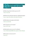 ACT 235 COMPREHENSIVE EXAMINATION&NewLine;TEST 2026 QUESTIONS AND ANSWERS&NewLine;FULLY SOLVED