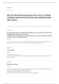 VATI RN med surg proctored EXAM A&plus; GRADE ASSURED COMPLETE SOLUTIONS AND VERIFIED ANSWERS
