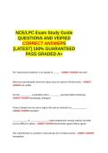 NCE-LPC Exam Study Guide QUESTIONS AND VERIFIED CORRECT ANSWERS GRADED A&plus; -LATEST 2026-2027- 100- GUARANTEED PASS&period;docx&NewLine;&NewLine;