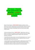 LPC Exam - Theories QUESTIONS AND VERIFIED CORRECT ANSWERS GRADED A&plus; -LATEST 2026-2027- 100- GUARANTEED PASS&period;docx&NewLine;&NewLine;