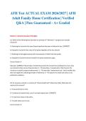 AFH Test ACTUAL EXAM 2026&sol;2027 &vert; AFH Adult Family Home Certification &vert; Verified Q&A &vert; Pass Guaranteed - A&plus; Graded