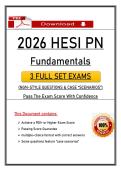 HESI PN Fundamentals Exam &lpar;PDF&rpar; &vert; Updated NGN Questions &vert; PN Nursing