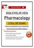 Evolve HESI Pharmacology Exam &lpar;PDF&rpar; &vert; Updated NGN Questions &vert; Nursing Pharm