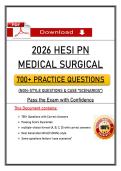 HESI PN Medical Surgical Exam &lpar;PDF&rpar; &vert; Updated NGN Questions &vert; PN Med Surg