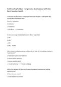 Health Coaching Final Exam &ndash; Comprehensive Study Guide and Certification Exam Preparation Material