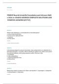 ANCC PMHNP certification EXAM A&plus; GRADE ASSURED COMPLETE SOLUTIONS AND VERIFIED ANSWERS