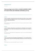 Prophecy pharmacology EXAM A&plus; GRADE ASSURED COMPLETE SOLUTIONS AND VERIFIED ANSWERS