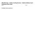 NBC-HWC Exam &ndash; Outline&colon; Coaching Structure &ndash; Health & Wellness Coach Certification Study Guide