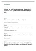 real estate practice EXAM A&plus; GRADE ASSURED COMPLETE SOLUTIONS AND VERIFIED ANSWERS
