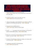 FINAL EXAM LATEST 2026&sol;2027&NewLine;ACTUAL EXAM QUESTIONS WITH&NewLine;CORRECT ANSWERS 100&percnt; VERIFIED&NewLine;GRADED A&plus;