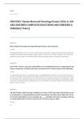 ONCC oncology nursing certification EXAM A&plus; GRADE ASSURED COMPLETE SOLUTIONS AND VERIFIED ANSWERS
