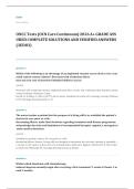 ONCC oncology nursing certification EXAM A&plus; GRADE ASSURED COMPLETE SOLUTIONS AND VERIFIED ANSWERS