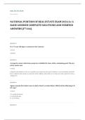 real estate practice EXAM A&plus; GRADE ASSURED COMPLETE SOLUTIONS AND VERIFIED ANSWERS