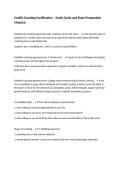 Health Coaching Certification &ndash; Study Guide and Exam Preparation Material