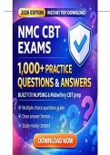 NMC CBT Exam Prep Guide &lpar;Latest 2026 &sol; 2027 Update&rpar; Questions and Verified Answers &vert; 100&percnt; Correct &vert; Grade A&plus;