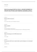 NMLS safe act EXAM A&plus; GRADE ASSURED COMPLETE SOLUTIONS AND VERIFIED ANSWERS
